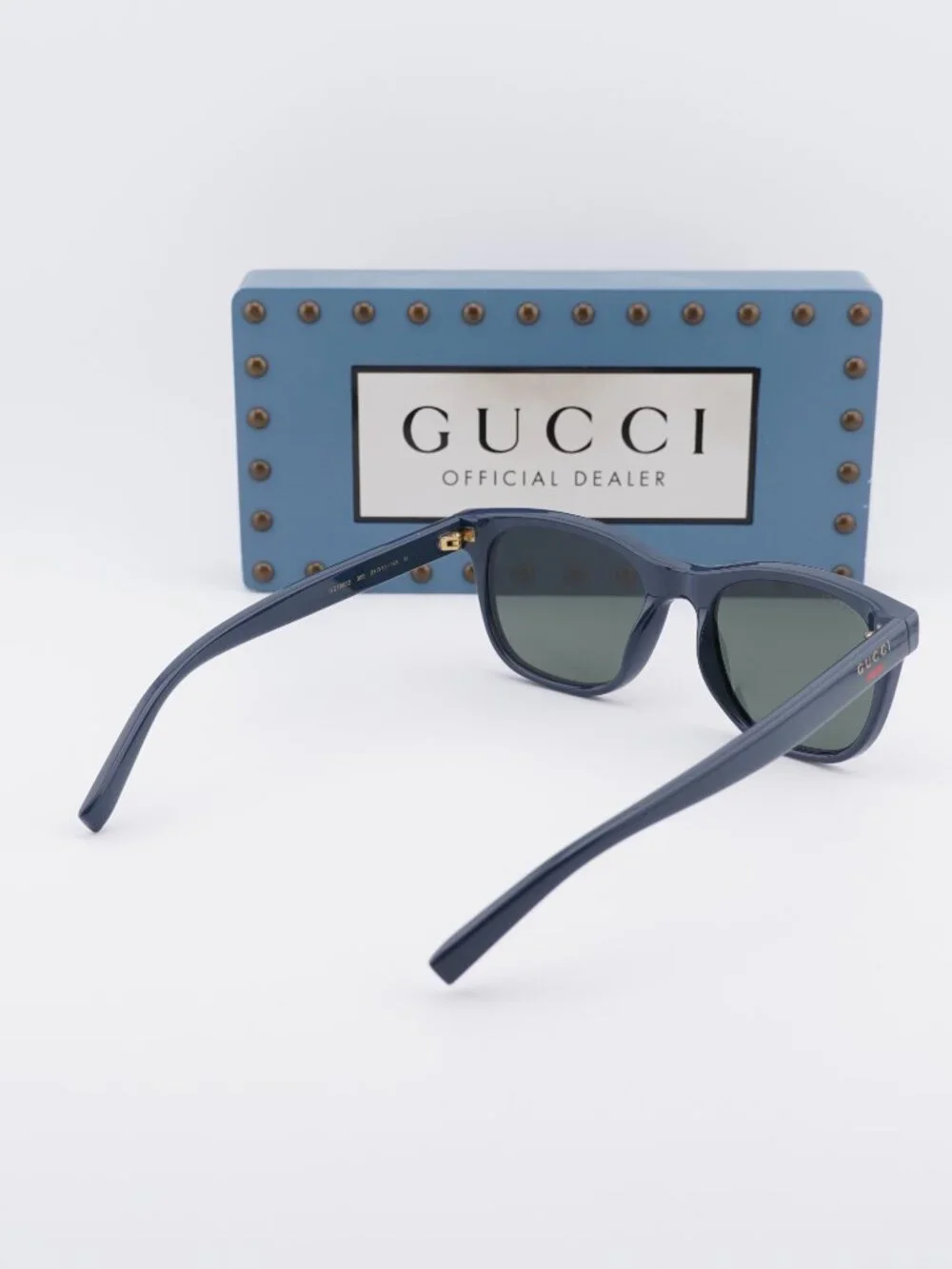 Gucci GG1985S 005 Square Men Sunglasses - Blue / Grey